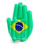 Bate Bate Inflável Brasil Torcedor Copa Do Mundo Mão Luva