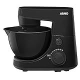 Batedeira Arno Planetária Sx87 8 Velocidades 600w Preta 110v