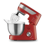 Batedeira Planetária Premium Inox Red Ichef Polishop Cor Vermelho E Inox Frequência 60hz 110v