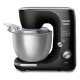 Batedeira Planetária Preta Inox 220v Philips Walita 5l