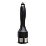 Batedor Amaciador De Carne Bife Com Furador Manual Aço Inox
