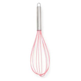Batedor Cozinha Ovos Bolo Silicone Fouet Fuê Cabo Inox 30cm