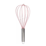Batedor Cozinha Ovos Bolo Silicone Fouet Fuê Cabo Inox 30cm