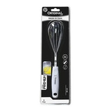 Batedor De Claras Manual De Aço Inox Com Cabo Branco 28 Cm
