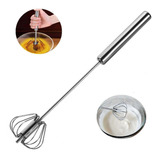 Batedor De Ovos Semi Automático Fouet Profissional Inox 31cm