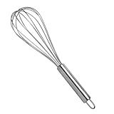 Batedor Inox Para Cozinha Batedor De Ovos E Massas Fouet Fuet Fue Excelente Durabilidade E Belo Design Útil Para Diversas Receitas Como Massas De Bolo Tortas Pães Cremes Claras Misturador Mixer