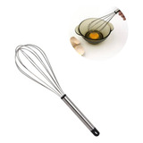 Batedor Ovos Claras Bolos Massas Fuê Fouet Manual Inox Mixer