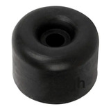 Batente Borracha Redondo Pé Porta Portão 40x33mm 10 Uni