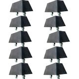 Batente Borracha Traseiro Caminhão Docas 145x60x80mm 10 Un