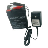Batera Selada 6v 4ah Com Carregador 6v 800mah