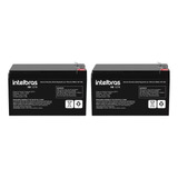 Bateria 12v 7ah Selada Intelbras Alarme Nobreak Nfe Kit 2pç