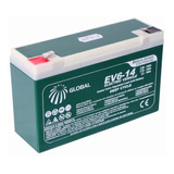 Bateria 6v 12ah Global Ev6 14 Compatível 3 fm 7 6v7ah 20hr 
