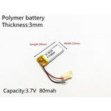 Bateria 80 Mah 3 7v Radiofone De Ouvido Caneta Espia Headset