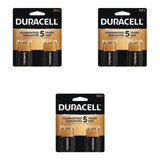 Bateria 9v Alcalina Duracell kit