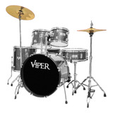 Bateria Acústica C ibanez X pro Viper Completa Bumbo 22pol 