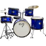 Bateria Acústica Infantil Junior 2t Azul