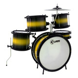 Bateria Acústica Infantil Luen Pop Kids Amarelo Resistente