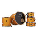 Bateria Acústica Michael Legacy Dmb520 Shg Bumbo 20 Cor Shining Gold