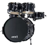 Bateria Acústica Mxt B20 Bk Shell Pack apenas Tambores Cor Preto