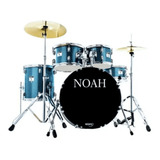 Bateria Acústica Noah Sc5 Blue Sparkle