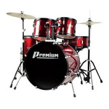 Bateria Acústica Premium Dx722 Bumbo 22 Iniciante Wr Vinho