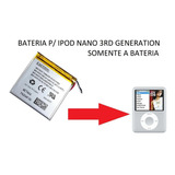 Bateria Compativel C iPod Nano 3 3rd Generation 4gb 8gb 