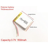 Bateria Compativel Com 404056ht 3 Fios Mp3