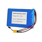 Bateria De Lítio Elétrica Para Bicicleta 36v Com Carregador 10ah Bateria Ebike Para 100w 500w Motor De Scooter Plugue Bateria De Lítio Para Bicicleta Elétrica XT60 