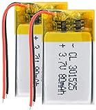 Bateria De Polímero De Lítio 301525 3 7 V 80 MAh 301525 Para GPS PSP MP3 MP4 MP5 DVD Pequenos Brinquedos Bluetooth Fone De Ouvido 2 Peças