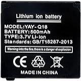 Bateria De Relógio Inteligente 3 7v 500mah Para Bateria Recarregável De Polímero De Lítio Q18   3 Peças