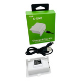 Bateria E Cabo Carregador Controle Xbox One Charge Play Kit