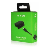Bateria E Cabo Carregador Controle Xbox One Charge Play Kit