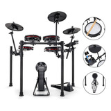 Bateria Eletrônica Alesis Nitro Max 8 Peças Bumbo Vertical