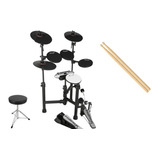 Bateria Eletrônica Carlsbro Csd130 Odery Com Banco E Baqueta