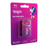 Bateria Elgin Recarregável 9v