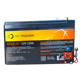 Bateria Estacionaria Getpower 12ah Alarme Energia Solar