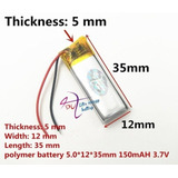 Bateria Fone Ouvido 3 7v 150mah Oakley Thump 2 Oculos Mp3
