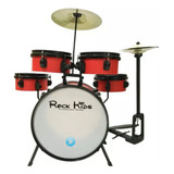 Bateria Infantil Rmv Rock Kids Com Chimbal Vermelho
