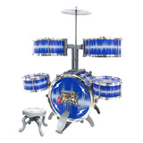 Bateria Infantil Rock Party 70cm Várias Cores Dm Toys