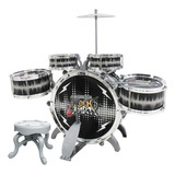 Bateria Infantil Rock Party Com Banquinho