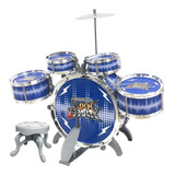 Bateria Infantil Rock Party Com Banquinho