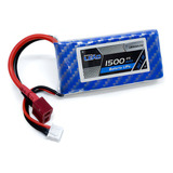 Bateria Lipo 7 4v 2s 1500mah 30c 60c T dean
