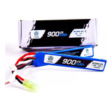 Bateria Lipo Airsoft 900mah 2s 7