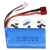 Bateria Lipo Carrinho Conquer 7 4v 3000mah Wltoys 4x4 18650