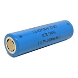 Bateria Lithium Ion Icr18650 3 7v 2600mah Li ion 45 Grs