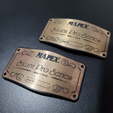 Bateria Mapex Saturn Pro Plaquinha Badge Tom 10 Polegadas