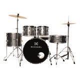 Bateria Michael Trinity Dmt220 Gy Bumbo 20 C Pratos E Banco