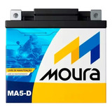 Bateria Moto Honda Pop 100 Pop 110i Moura 5ah Ma5d