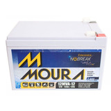Bateria Moura 12ah 12v No Break Cerca Elétrica Alarmes