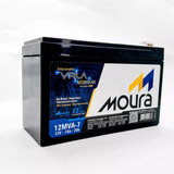 Bateria Moura Vrla Selada 12v 7ah Alarme Nobreak 12mva7